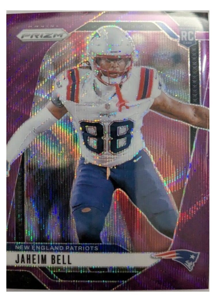 2024 Panini Prizm Base Set Jaheim Bell Purple Wave #337 card