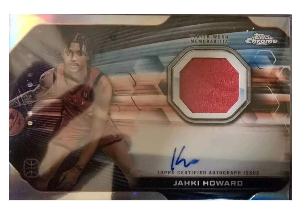 2023-24 Topps Chrome OTE Rookie Jersey Autographs Jahki Howard #RJA-JH card