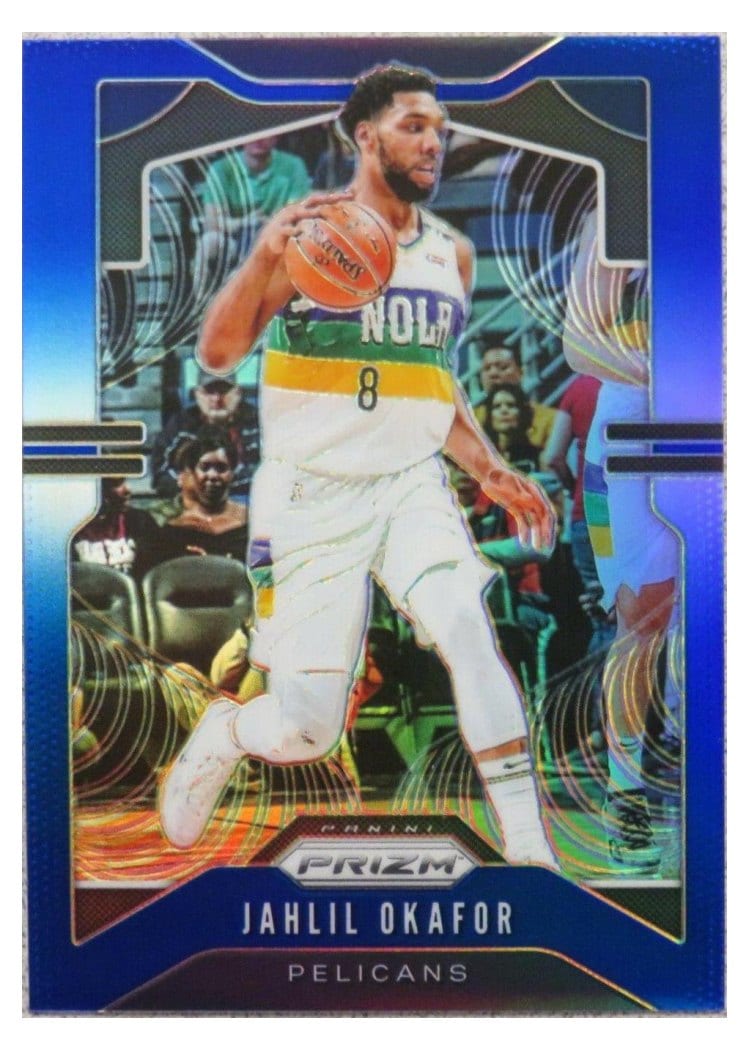 2019-20 Panini Prizm Base Set Jahlil Okafor Blue Prizm #171 card