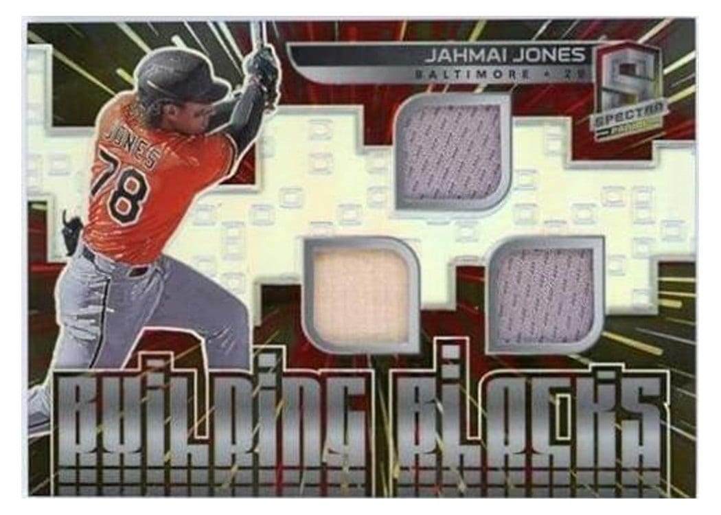2021 Panini Spectra Building Blocks Materials Jahmai Jones #BB-JJ card