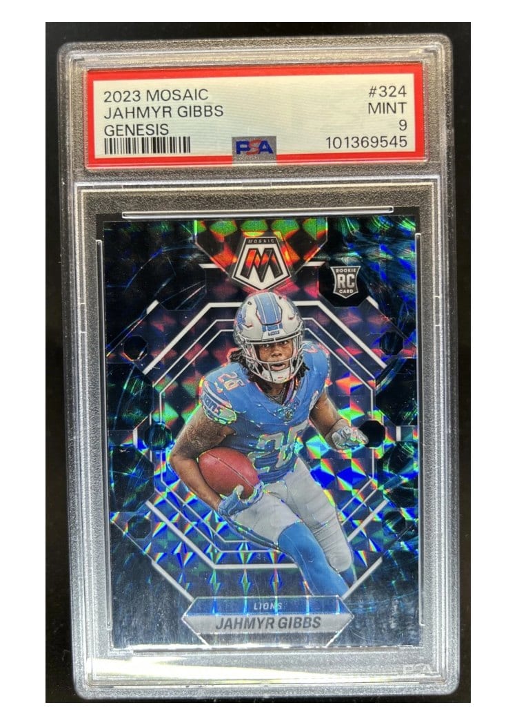 2023 Panini Mosaic Base Set Jahmyr Gibbs #324 card