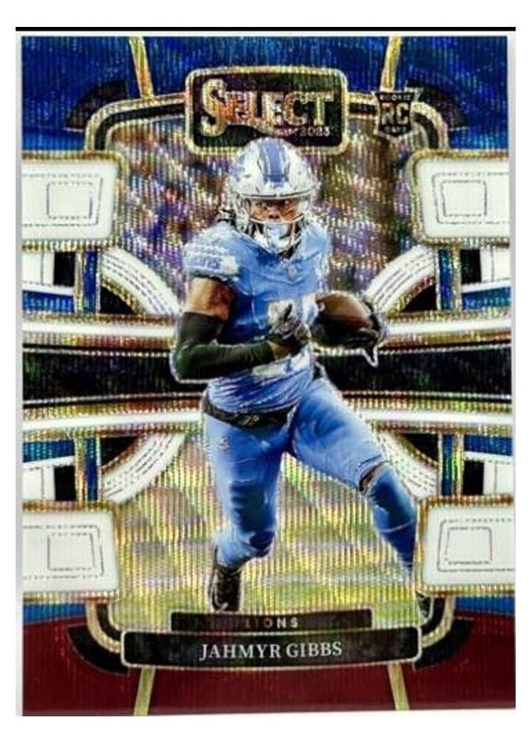 2023 Panini Select Jahmyr Gibbs #34 card