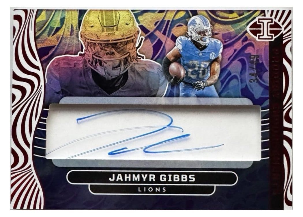 2024 Panini Illusions Prodigy Endorsements Jahmyr Gibbs #3 card