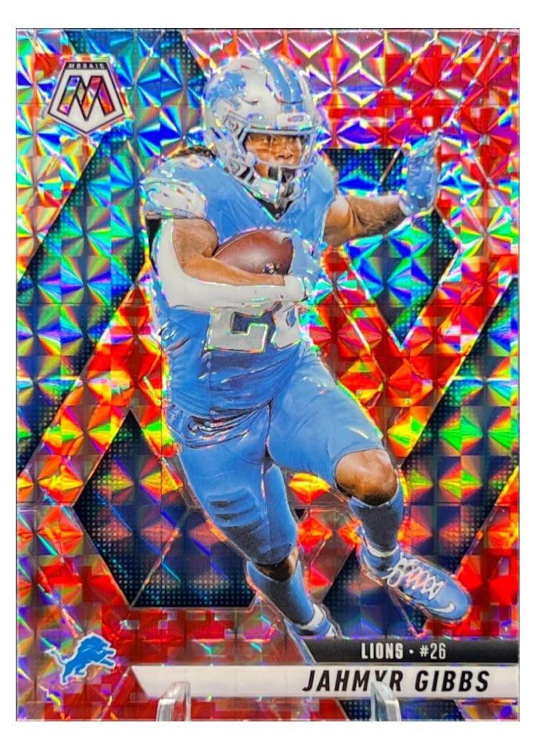 2025 Panini Mosaic Base Set Jahmyr Gibbs #103 card