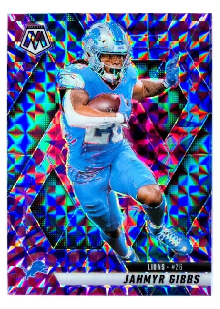 2025 Panini Mosaic Base Set Jahmyr Gibbs #103 card