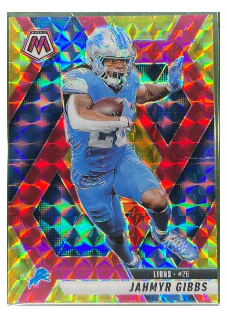 2025 Panini Mosaic Base Set Jahmyr Gibbs #103 card
