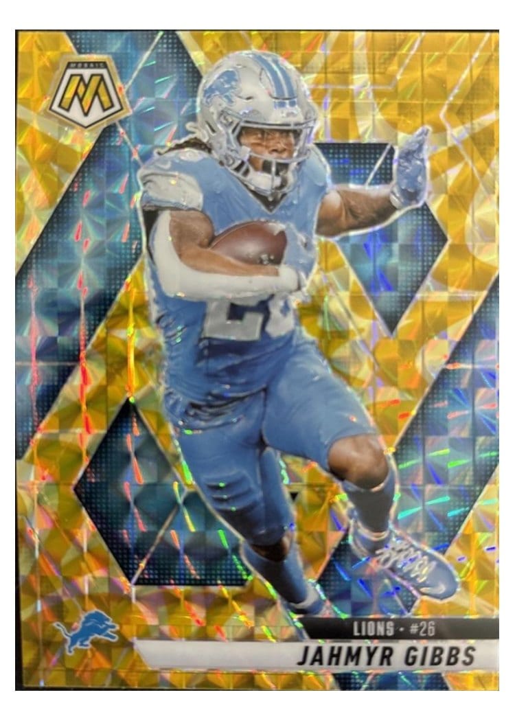 2025 Panini Mosaic Base Set Jahmyr Gibbs #103 card