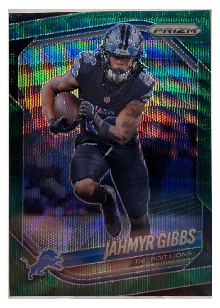 2025 Panini Prizm Base Set Jahmyr Gibbs #74 card