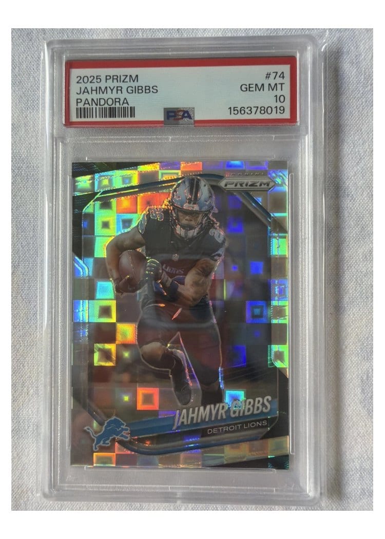 2025 Panini Prizm Base Set Jahmyr Gibbs #74 card