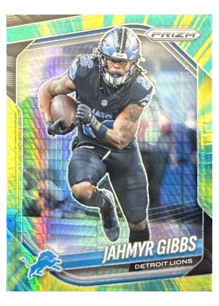 2025 Panini Prizm Base Set Jahmyr Gibbs #74 card