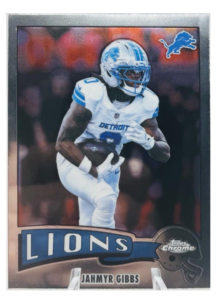 2025 Topps Chrome 1975 Topps Jahmyr Gibbs #1975-12