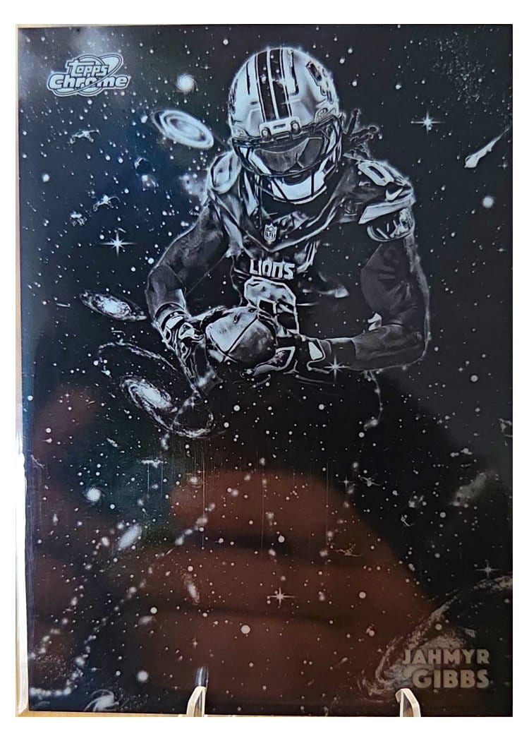 2025 Topps Cosmic Chrome Base Set Jahmyr Gibbs #32 card