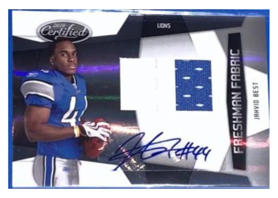 2010 Panini Certified Jahvid Best #287 card