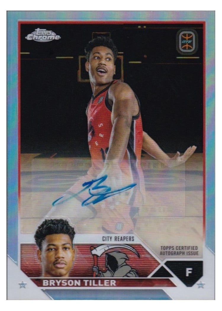 2023-24 Topps Chrome OTE Chrome Autographs Jahzare Jackson #A-JJA card