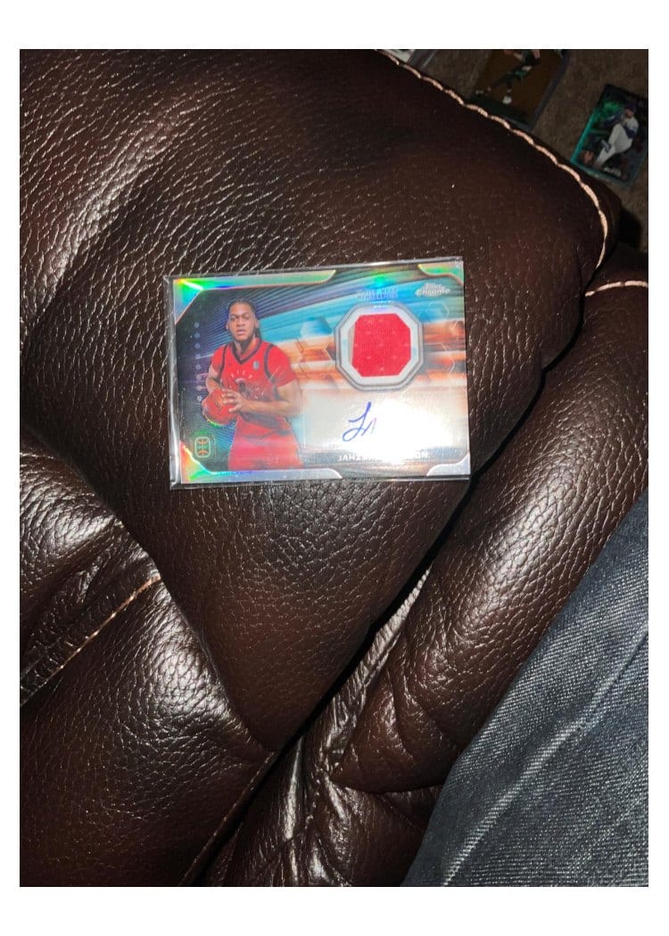2023-24 Topps Chrome OTE Rookie Jersey Autographs Jahzare Jackson #RJA-JJ card