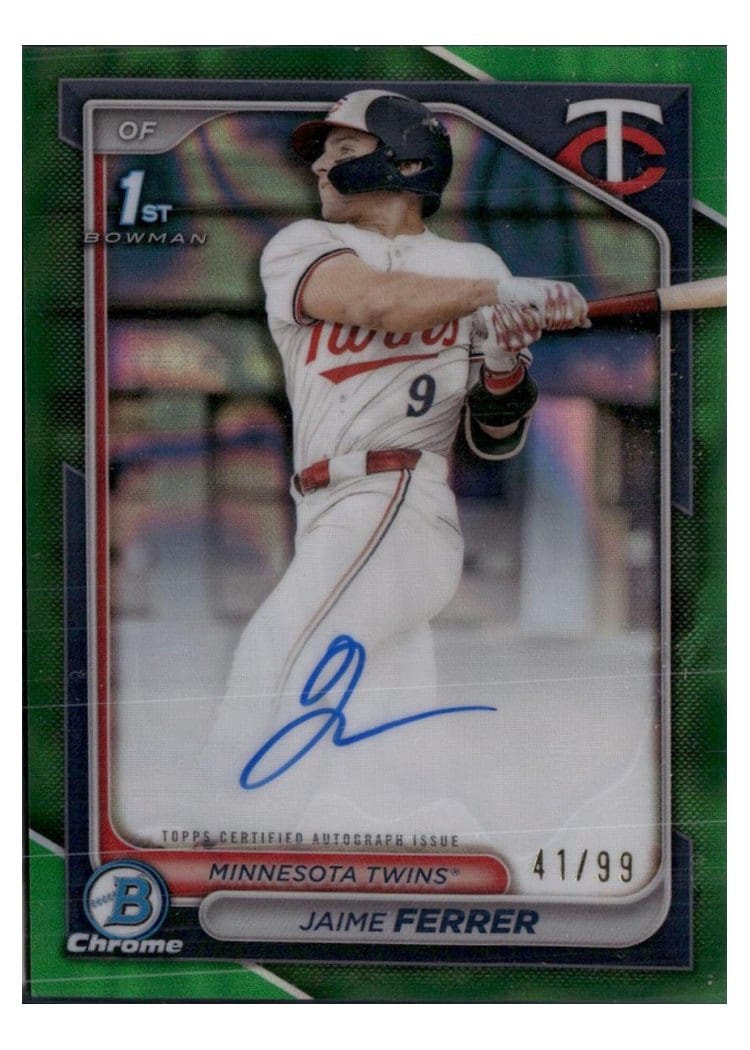 2024 Bowman Draft Chrome Prospect Autographs Jaime Ferrer #CPA-JF card