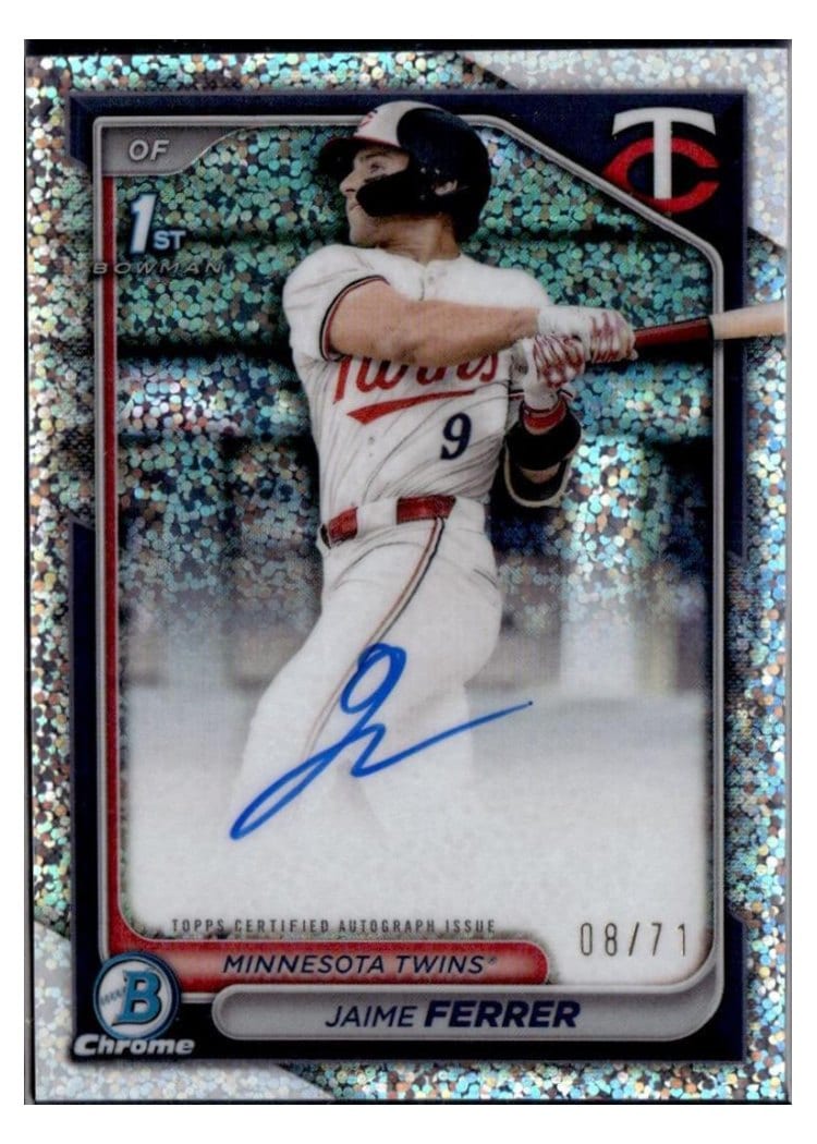 2024 Bowman Draft Chrome Prospect Autographs Jaime Ferrer #CPA-JF card