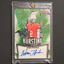2025 Leaf Vivid Bursting With Talent Autographs Jaime Ffrench #TA-JF1 card
