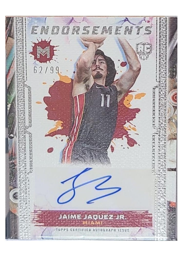 2023-24 Topps Motif Motif Endorsements Jaime Jaquez Jr. #ME-JJJ card