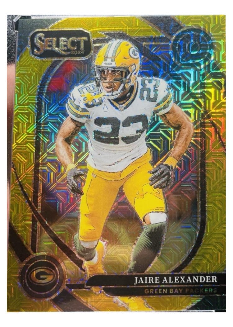 2024 Panini Select Base Set Jaire Alexander Gold Prizm #263 card