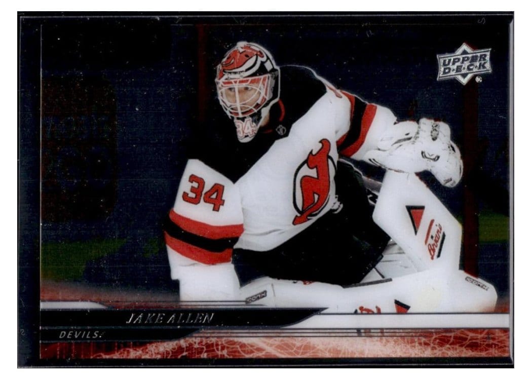 2024-25 Upper Deck Base Set Jake Allen Clear Cut #355 card