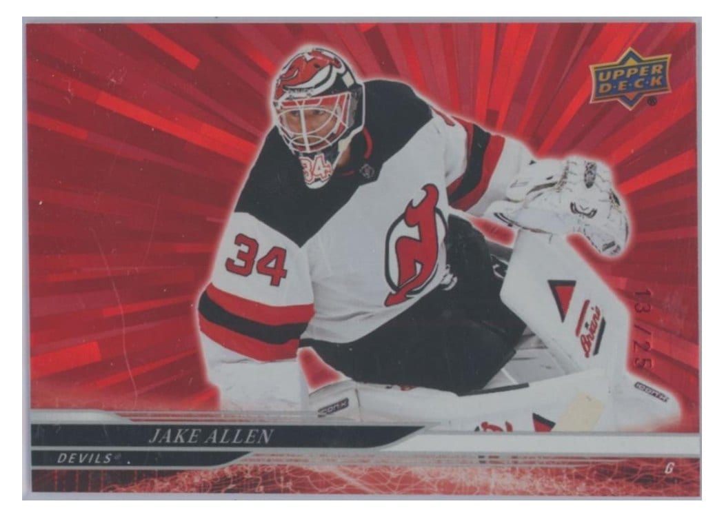 2024-25 Upper Deck Base Set Jake Allen #355 card