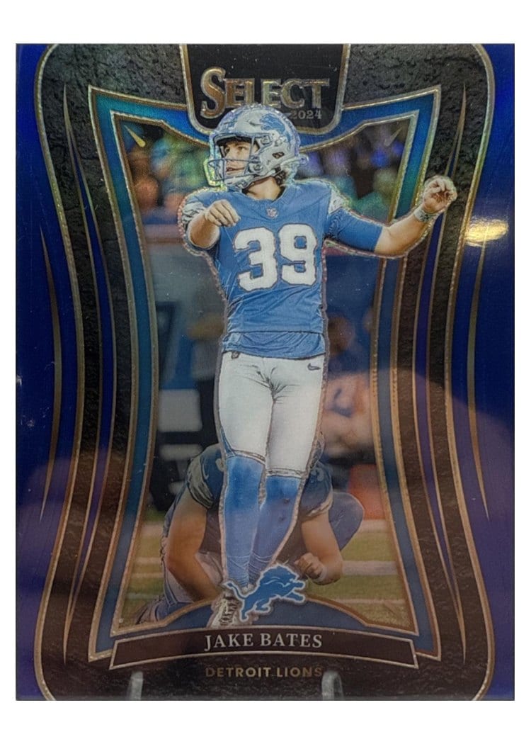 2024 Panini Select Base Set Jake Bates Blue Prizm #345 card