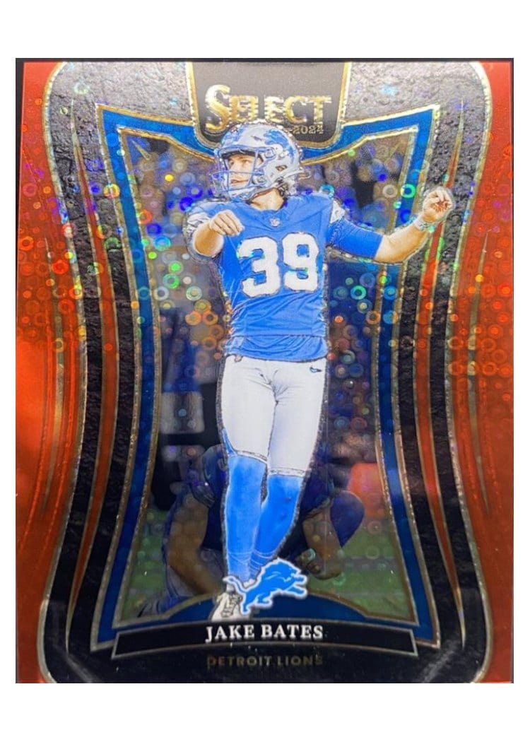 2024 Panini Select Base Set Jake Bates Red Disco Prizm #345 card