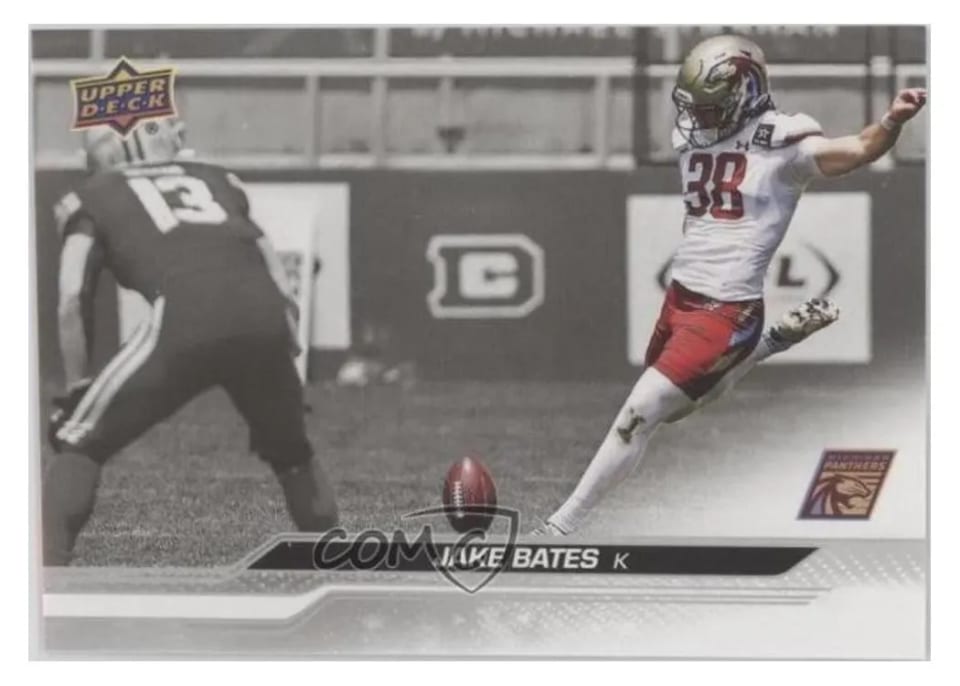 2024 Upper Deck UFL Jake Bates #10 card