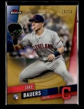 2019 Topps Finest Jake Bauers #86 card