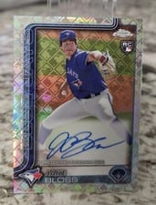 2025 Topps Chrome Logofractor Edition Rookie Autographs Jake Bloss #RA-JB card