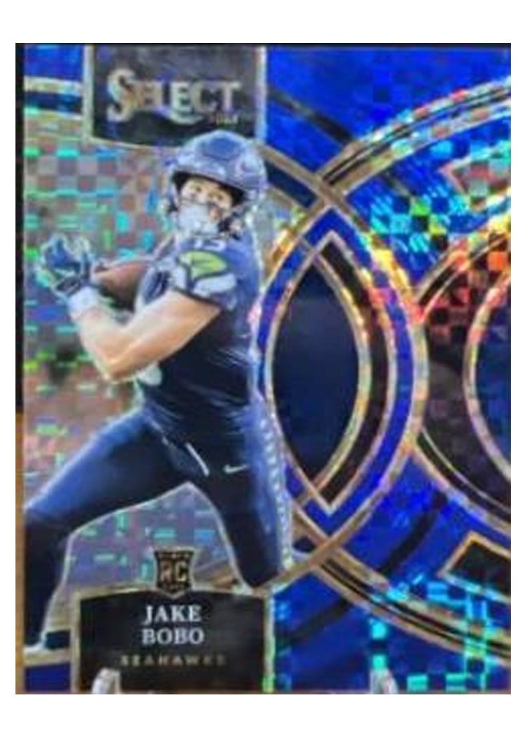 2023 Panini Select Base Set Jake Bobo Blue Prizm #149 card