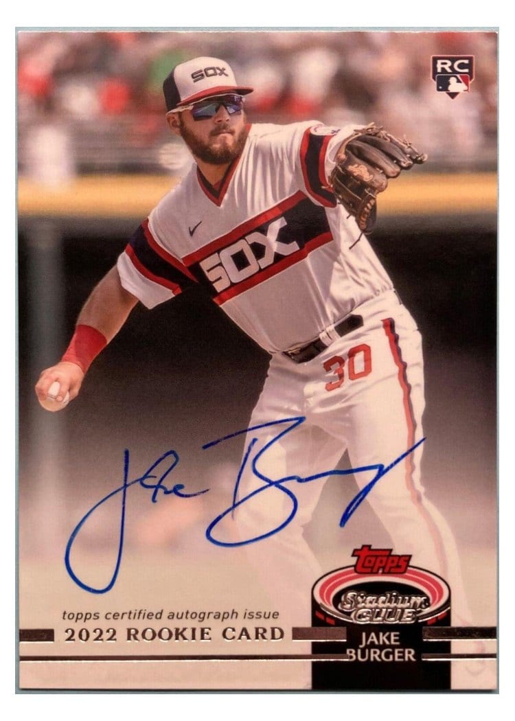 2022 Stadium Club 1992 Design Autographs Jake Burger #RDVA-JB card