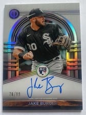 2022 Topps Tribute League Inauguration Autographs Jake Burger #LIA-JBU card