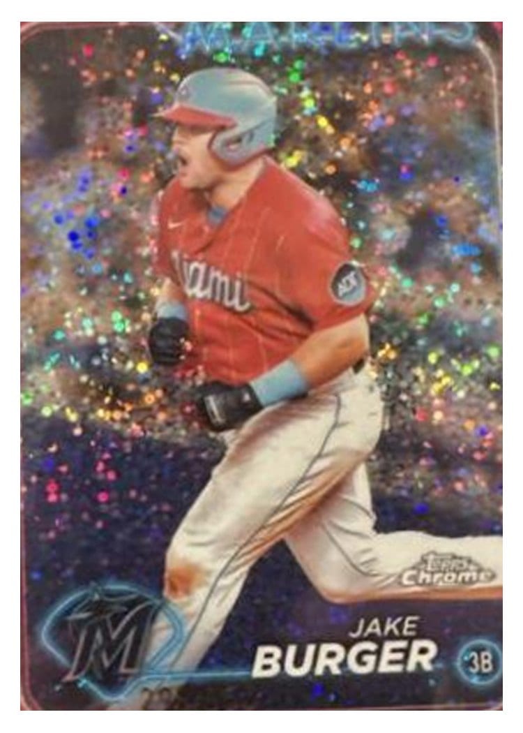 2024 Topps Chrome Base Set Jake Burger #108 card