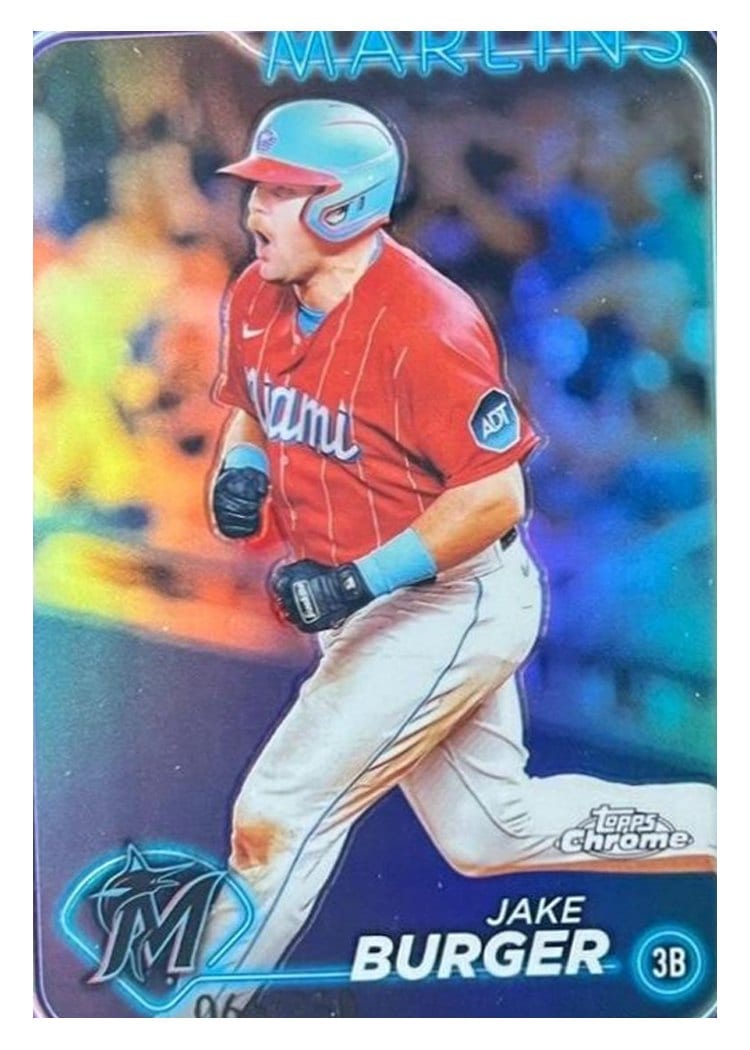 2024 Topps Chrome Base Set Jake Burger #108 card