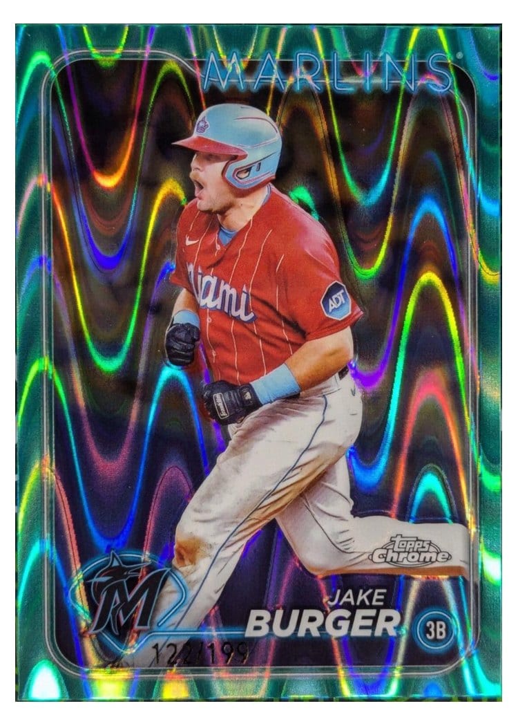 2024 Topps Chrome Base Set Jake Burger #108 card