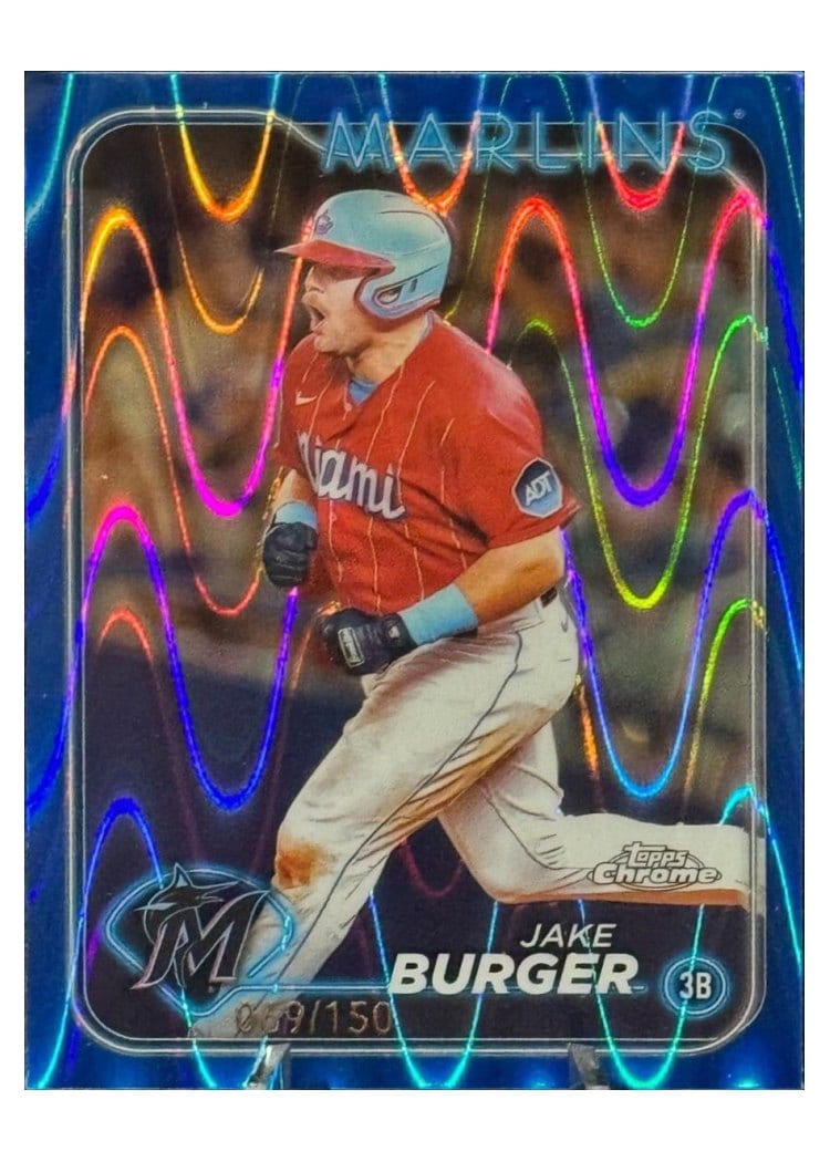 2024 Topps Chrome Base Set Jake Burger #108 card