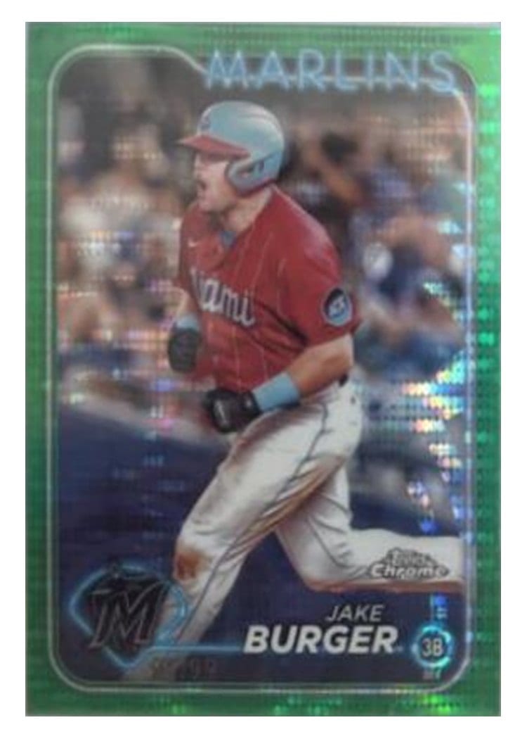 2024 Topps Chrome Base Set Jake Burger #108 card