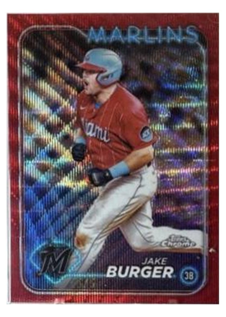 2024 Topps Chrome Base Set Jake Burger #108 card