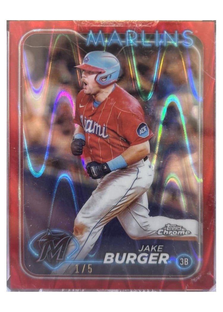 2024 Topps Chrome Base Set Jake Burger #108 card