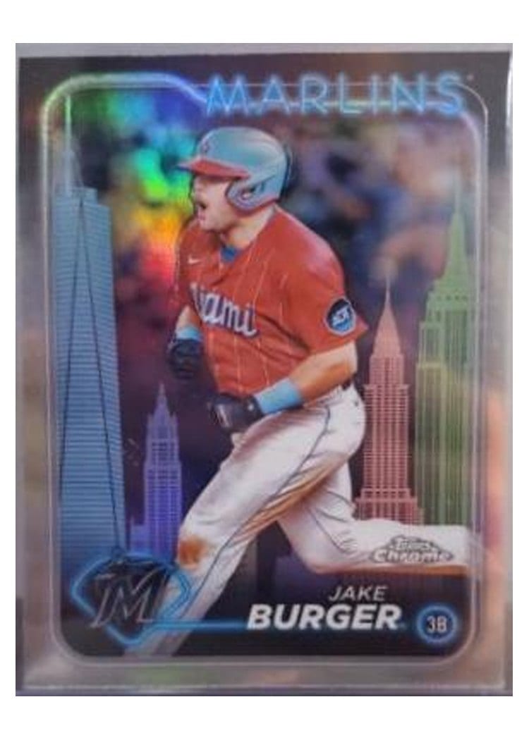 2024 Topps Chrome Base Set Jake Burger #108 card