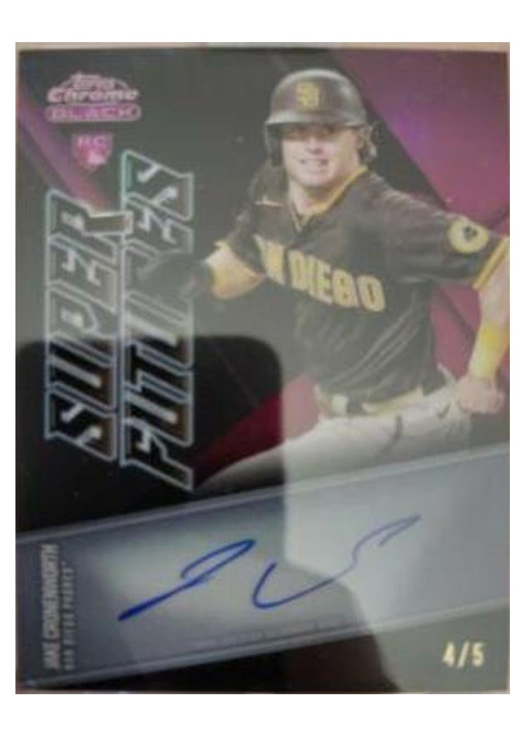 2021 Topps Chrome Black Super Futures Autographs Jake Cronenworth #SFA-JC card