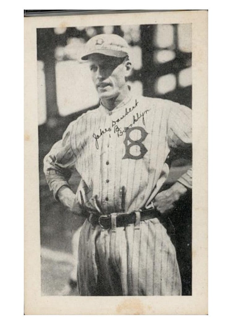 1922 W575 2 Jake Daubert Hand Cut card