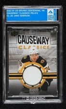 2023-24 Upper Deck Boston Bruins Centennial Causeway Classics Relics Jake DeBrusk #CL-JD card