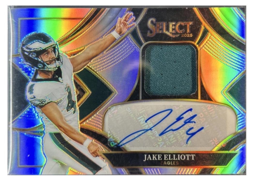 2025 Panini Select Signature Memorabilia Jake Elliott #24 card