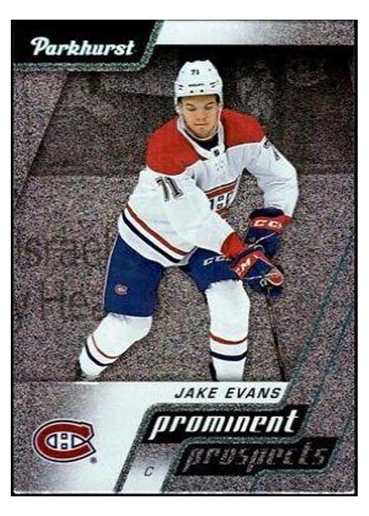 2020-21 Parkhurst Prominent Prospects Jake Evans #PP12 card