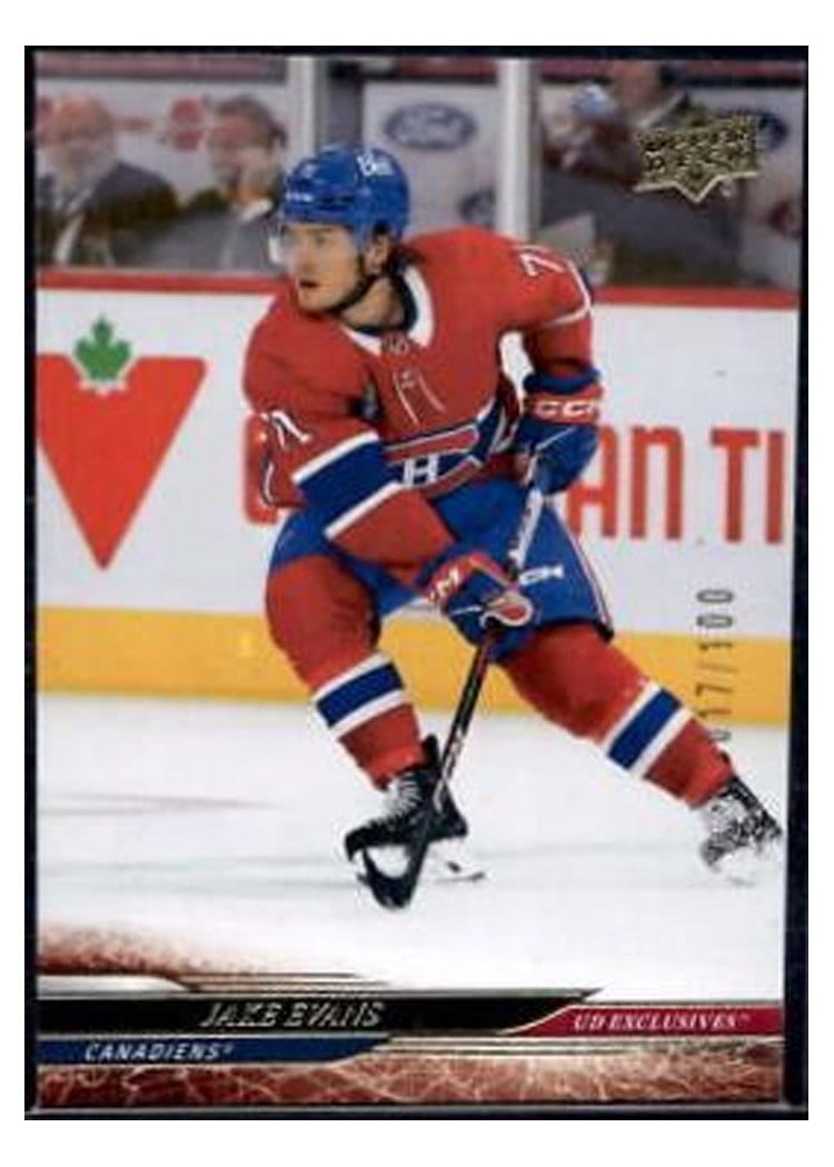 2024-25 Upper Deck Base Set Jake Evans #99 card