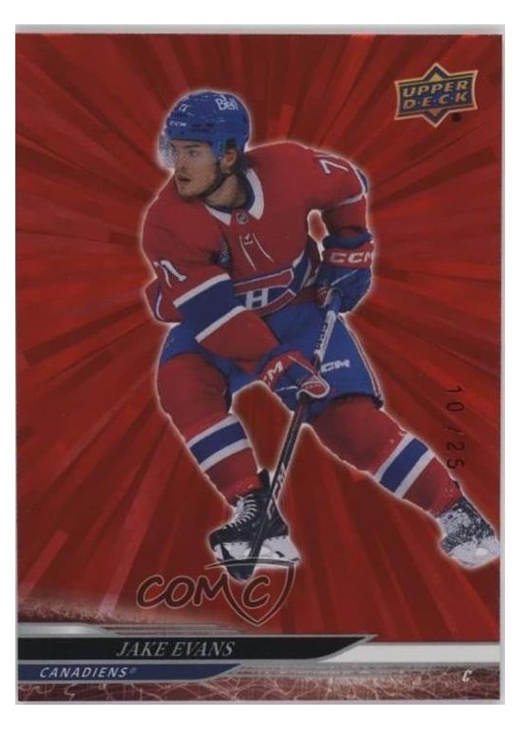2024-25 Upper Deck Base Set Jake Evans #99 card
