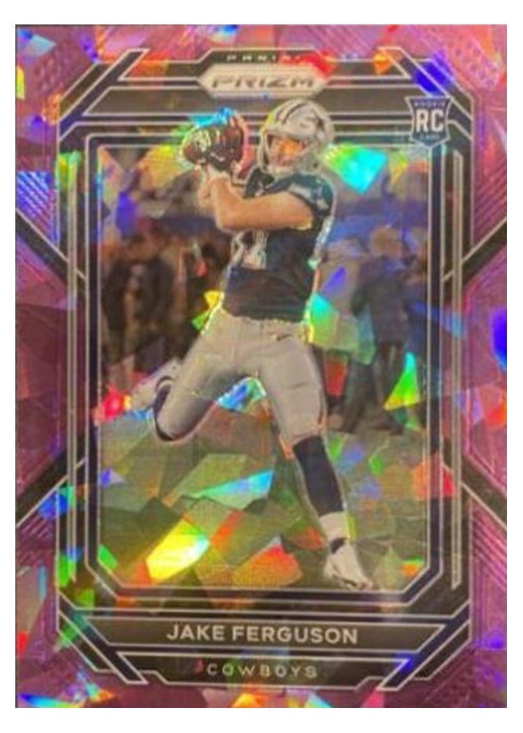 2022 Panini Prizm Base Set Jake Ferguson Purple Ice #365 card